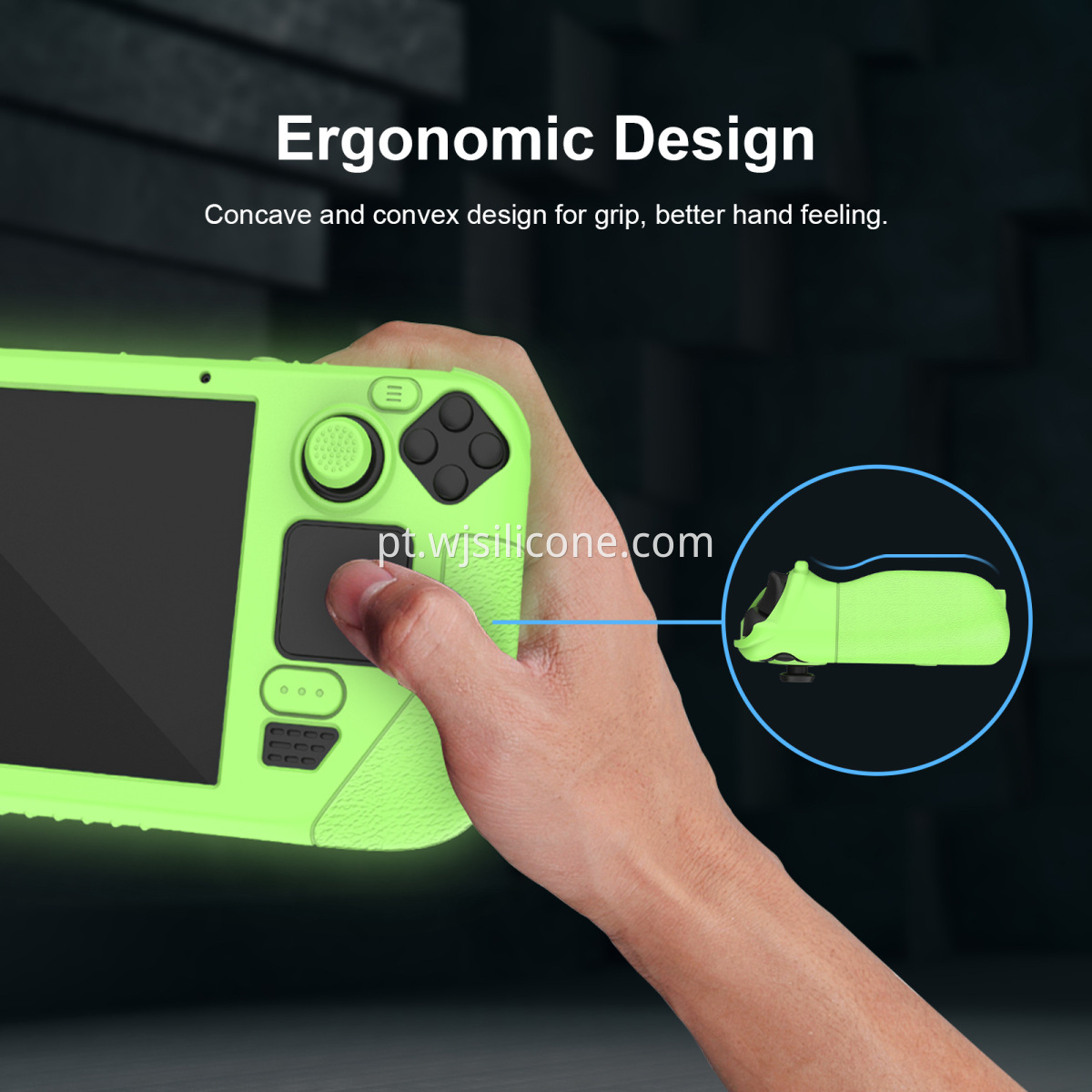 Game handle silicone sleeve